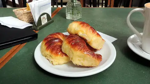 Croissants with coffee
